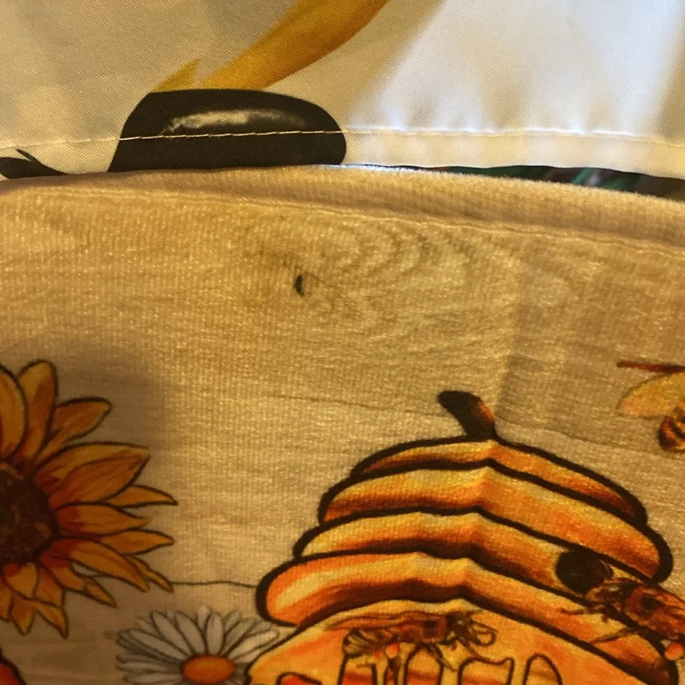 Sunflower fall gnomes bathroom set Shower curtain, window valance bath rug